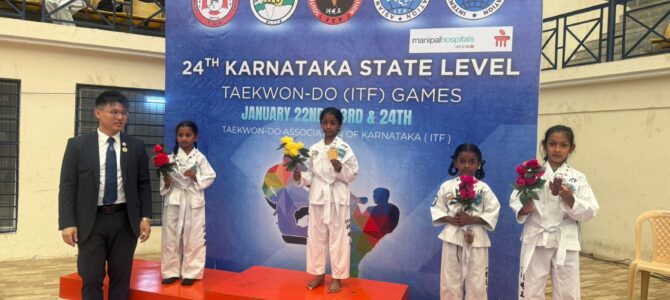 TSUS Bengaluru Shines at State-Level Taekwondo Championship